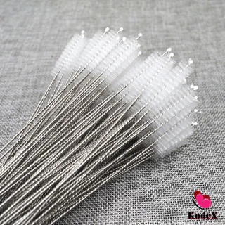 KDX แปรงล้างหลอดดูด จุกนม ขนไนล่อน ไม่ทำให้เป็นรอย Stainless steel soft straw straw brush
