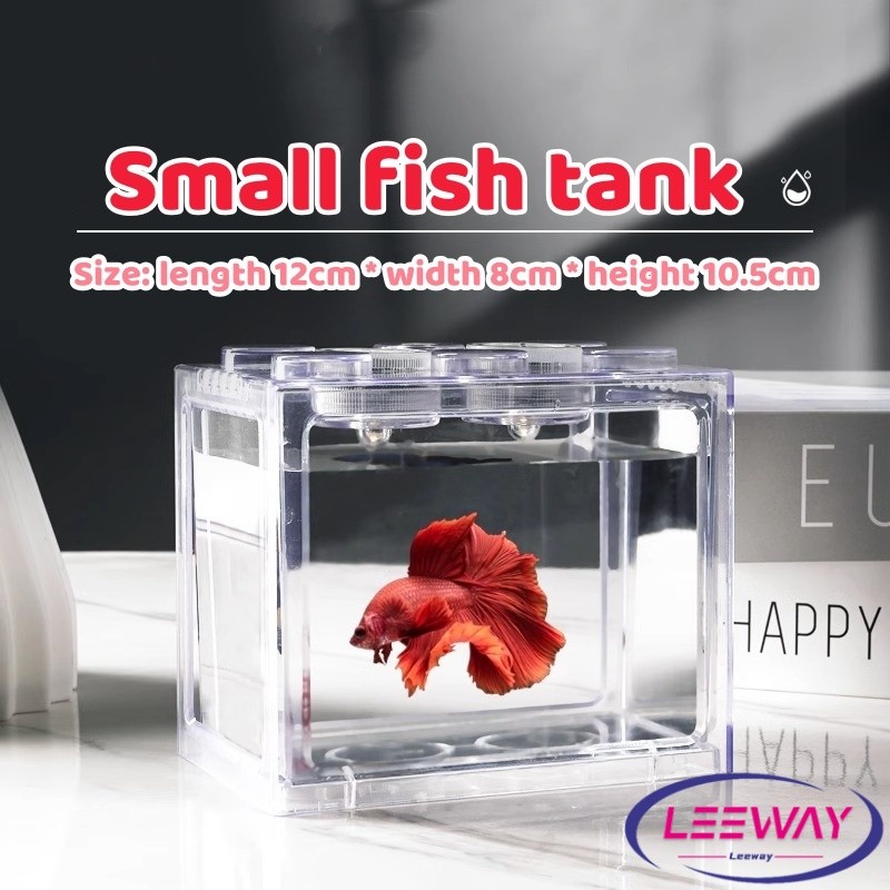 LW ZEEVA ตู้ปลาขนาดเล็ก สำหรับปลาขนาดเล็ก สามารถวางต่อกันเป็นคอนโดได้ aquarium