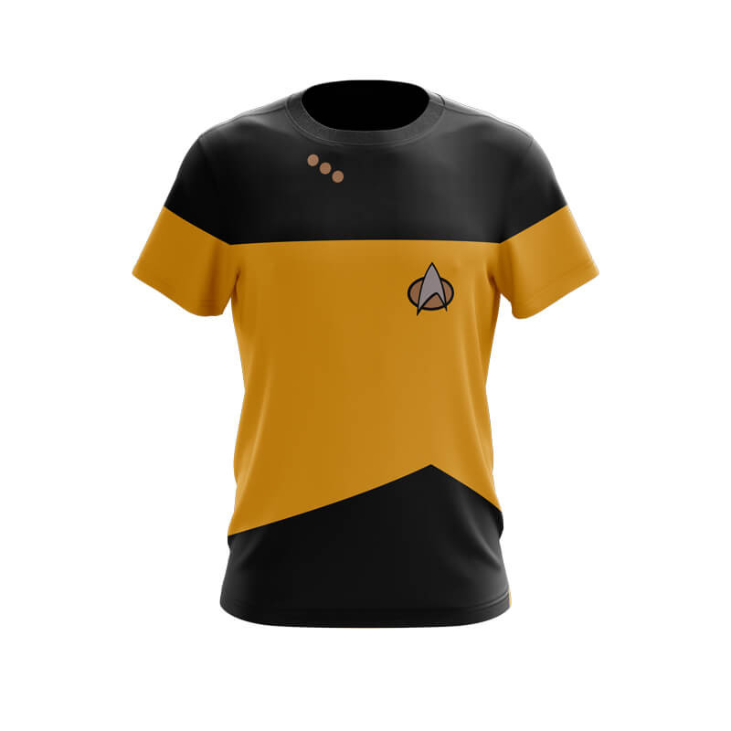 เสื้อวิ่ง Star Trek สีเหลือง