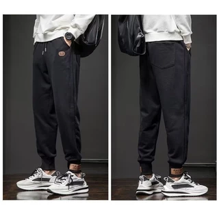 MANSTR M-5XL ผู้ชายฤดูหนาวขนซับขนแกะหนาซูเปอร์อบอุ่นกางเกงกลางแจ้ง กันลม หลวมสบายๆความร้อนกางเกงสีดําสีเทาขนาดบวก