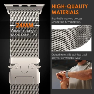 มิลานห่วงสายรัดวงสําหรับ ฉันดู พิเศษ 3/2/1 49/44/45 มม.46 มม.41 มม.42 มม.40 มม.สร้อยข้อมือโลหะสําหรับ ฉันดู ชุด 10 9 7 8 4 5 6 กับ