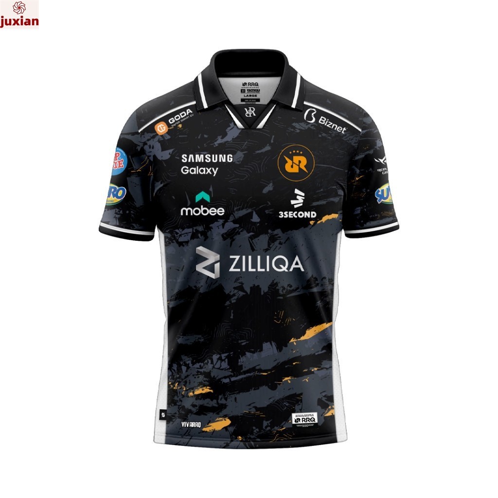 Jersey RRQ 2024 S14 Hoshi Jersey ผู้ใหญ่ Jersey RRQ VICTOIRE PRO 2024 ล่าสุด RRQ E-sports เสื้อกีฬาค
