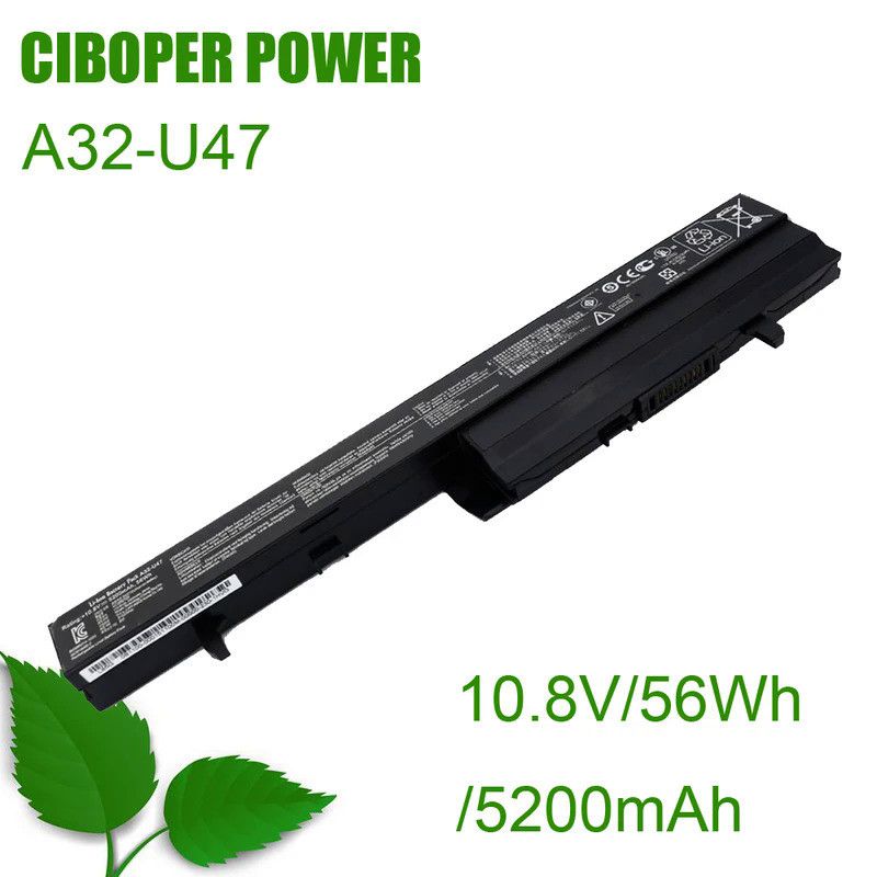 CP Genuine Laptop Battery A32-U47 10.8V/56Wh/5200mAh For U47 U47A U47C U47V U47VC Q400 Q400A Q400C R