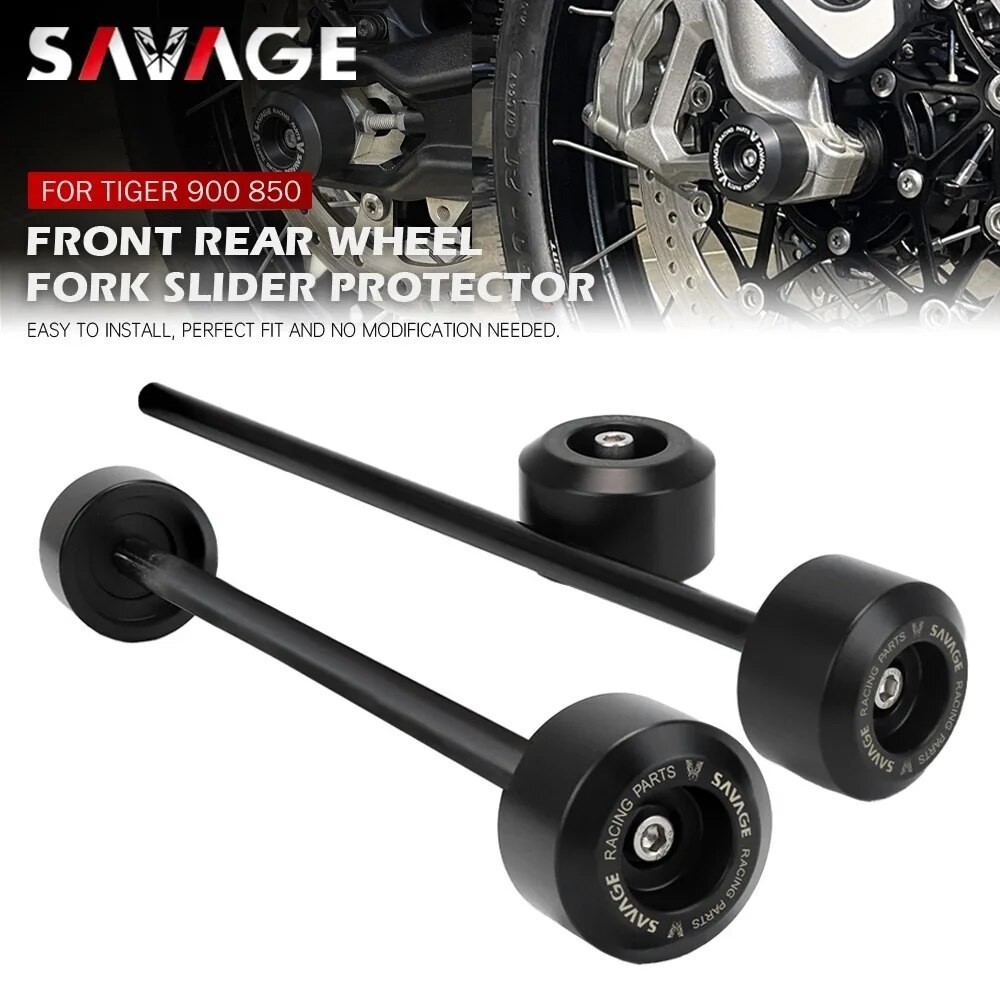 SAV Rear Front Axle Fork Crash Sliders For Tiger 900 /Rally 900GT 900 GT PRO Tiger 850 Motorcycle Pr