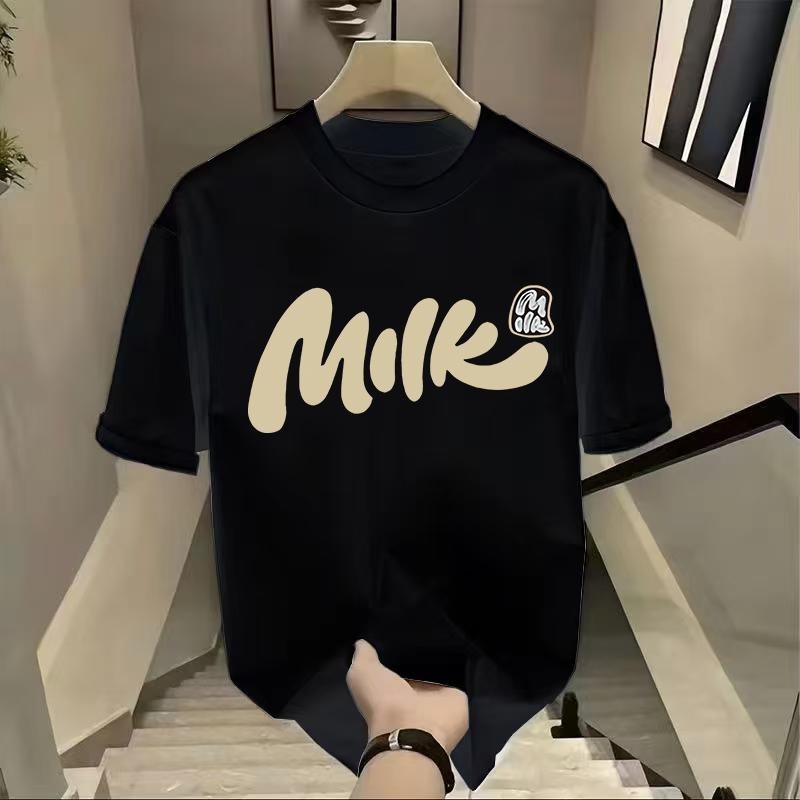 ราคาส่ง มีเก็บเงินปลายทางเสื้อยืดไหมแขนสั้นแฟชั่น unisex เสื้อยืดไหมแขนสั้นแฟชั่น unisexเสื้อยืดแขนสั้นผ้าฝ้ายมีสไตล์