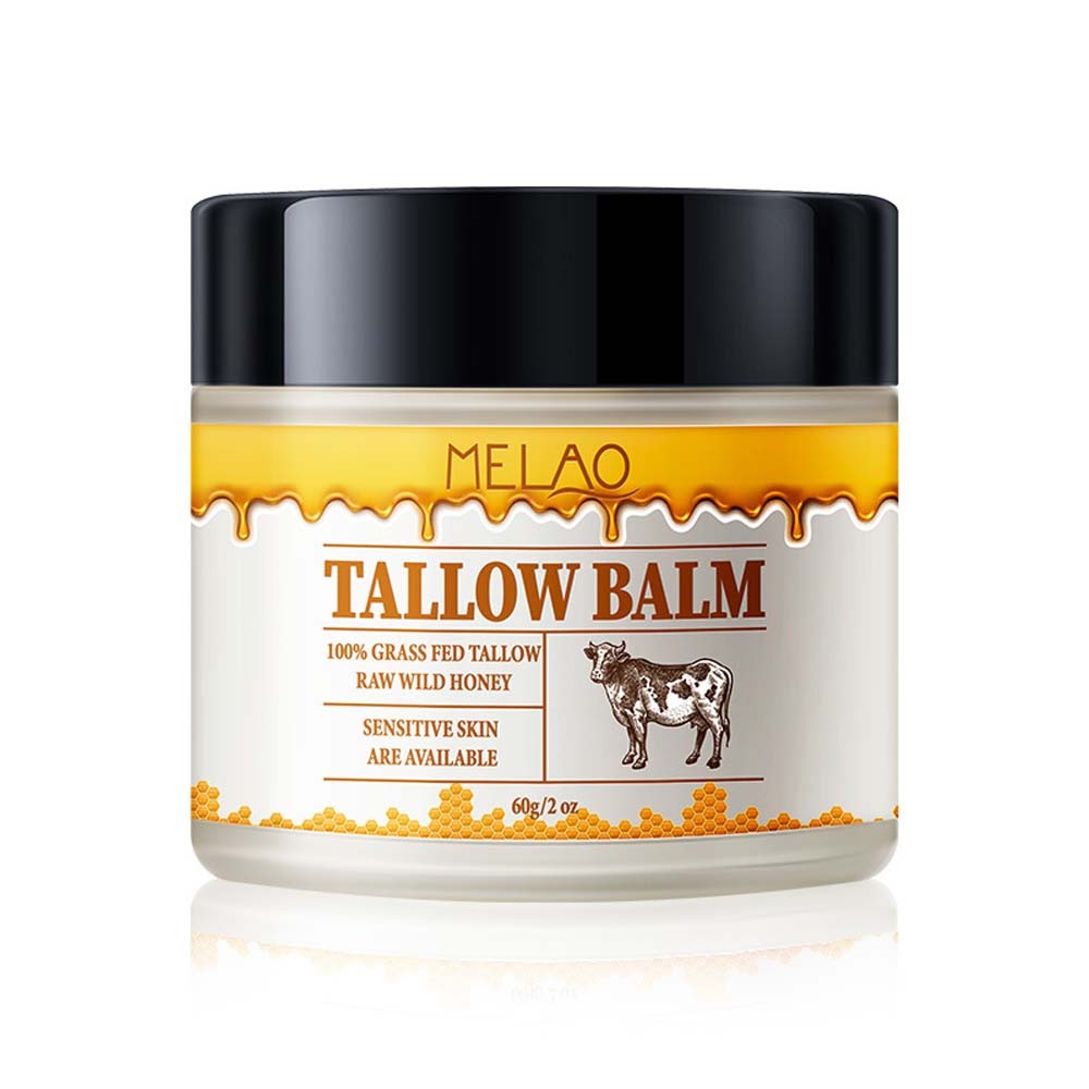 Tallow Honey Balm,Beef Tallow Skin Care,Tallow Face Balm,Tallow Moisturiser Firm