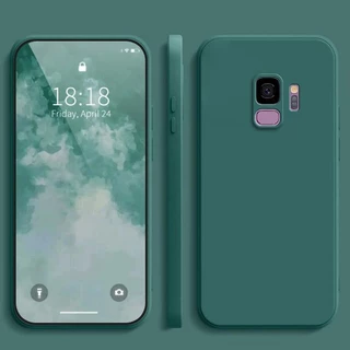เคส Samsung S9 ,สีทึบ Samsung S9+ / S9 Plus เคสซิลิโคนป้องกันการตกสีธรรมดาเรียบง่าย YT