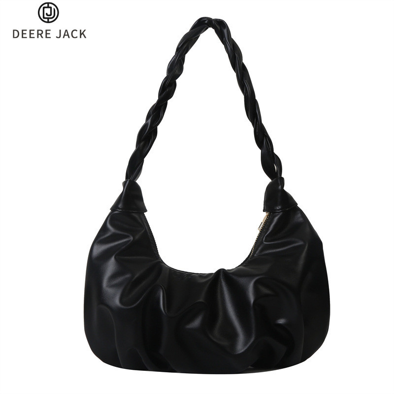 Deere Jack กระเป๋าสะพายสตรีจีบใหม่ Minority แฟชั่นขนาดใหญ่ความจุทํางาน Commute Selensodont กระเป๋า