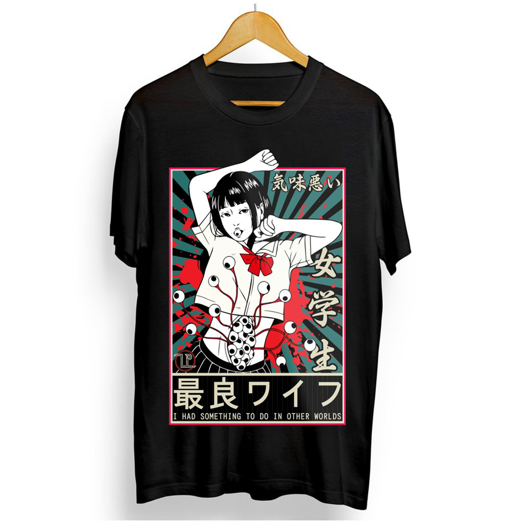 เสื้อยืด Tomie Halloween, Tomie Junji Ito Horror Manga Anime T Shirts S