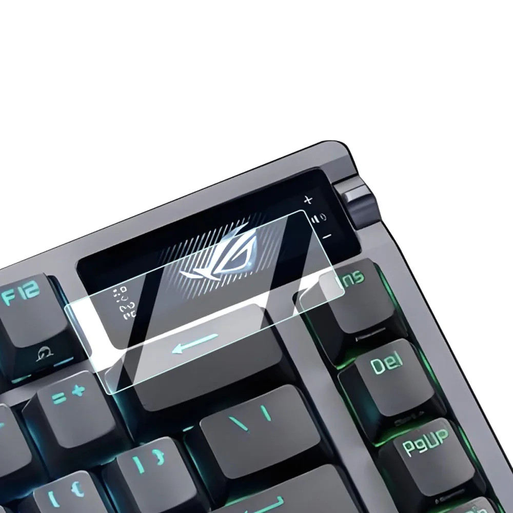 พรีเมี่ยมป้องกันหน้าจอฟิล์มกระจกนิรภัยสําหรับ ASUS ROG Azoth Extreme 75% คีย์บอร์ดไร้สายหน้าต่างขนาด