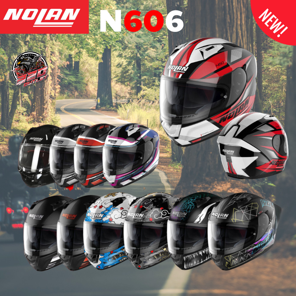 หมวกกันน็อคเต็มใบ Nolan รุ่น N60-6 Sport แว่น 2 ชั้น  ส่งไว !! 320SP OUTLET