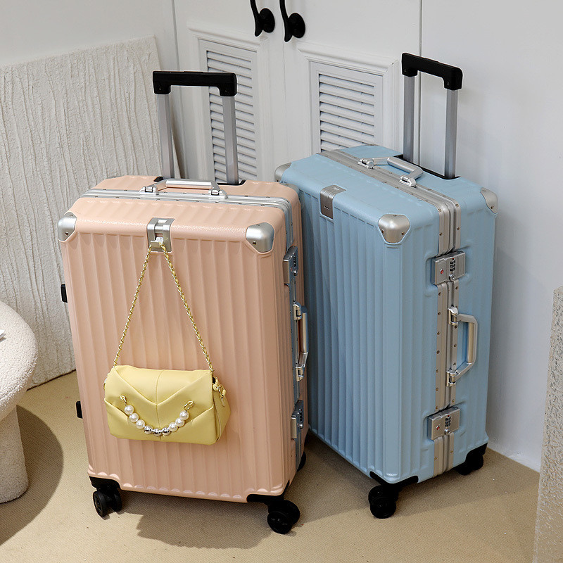 Pengsen Kangaroo กระเป๋าเดินทางรถเข็น High-End กรอบอลูมิเนียมขนาดใหญ่ความจุนักเรียนรหัสผ่านกรณีทนทานสูง-Appearance ชุด