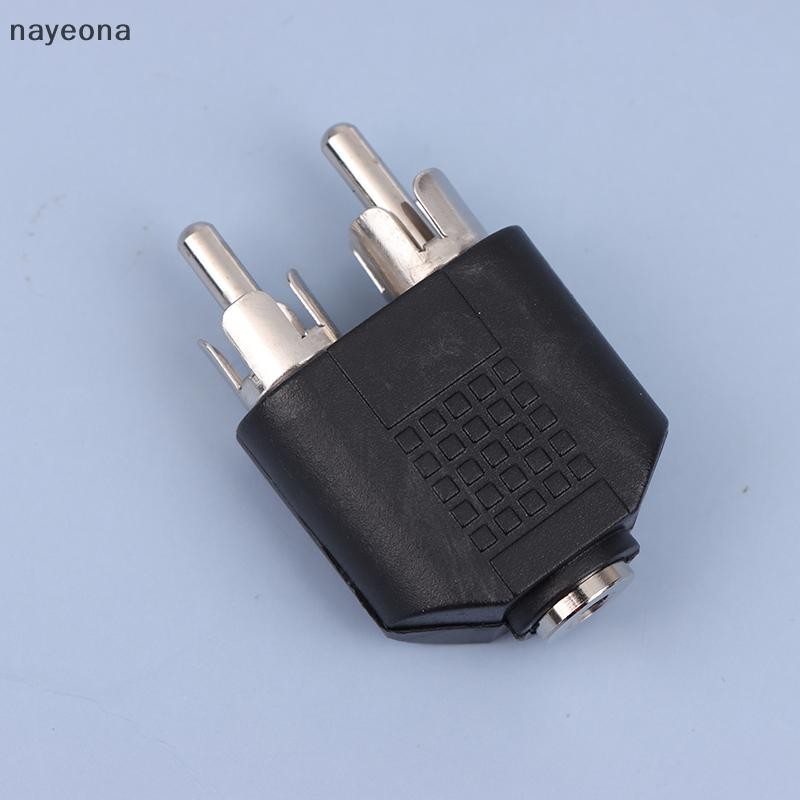 [NAY] 1 PC 3.5 มม.แจ็คสเตอริโอหญิง 2 RCA ชาย 3.5 มม.ชาย 2RCA หญิง 3.5 มม.หญิง 2RCA หญิงปลั๊กอะแดปเตอร์ EON