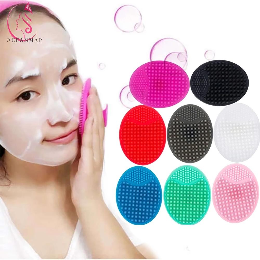 Oceanmap Facial Deep Pore แปรง Skin Care Soft Mini Beauty Exfoliator กันน้ํา Scrub Cleanser เครื่องมือ