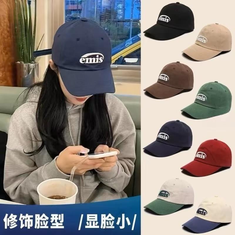 หมวกแก๊ปกันแดด (งานไม่มีป้ายแท็ก) หมวกเบสบอล กันแดด ปักลายตัวอักษร สําหรับผู้หญิง ผู้ชาย