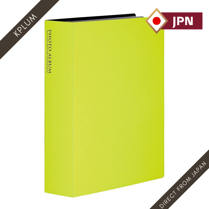 Sekisei Album Pocket Photo Album L Size for 240 Photos Light Green L 201-300 Photos Yellow Green KP-