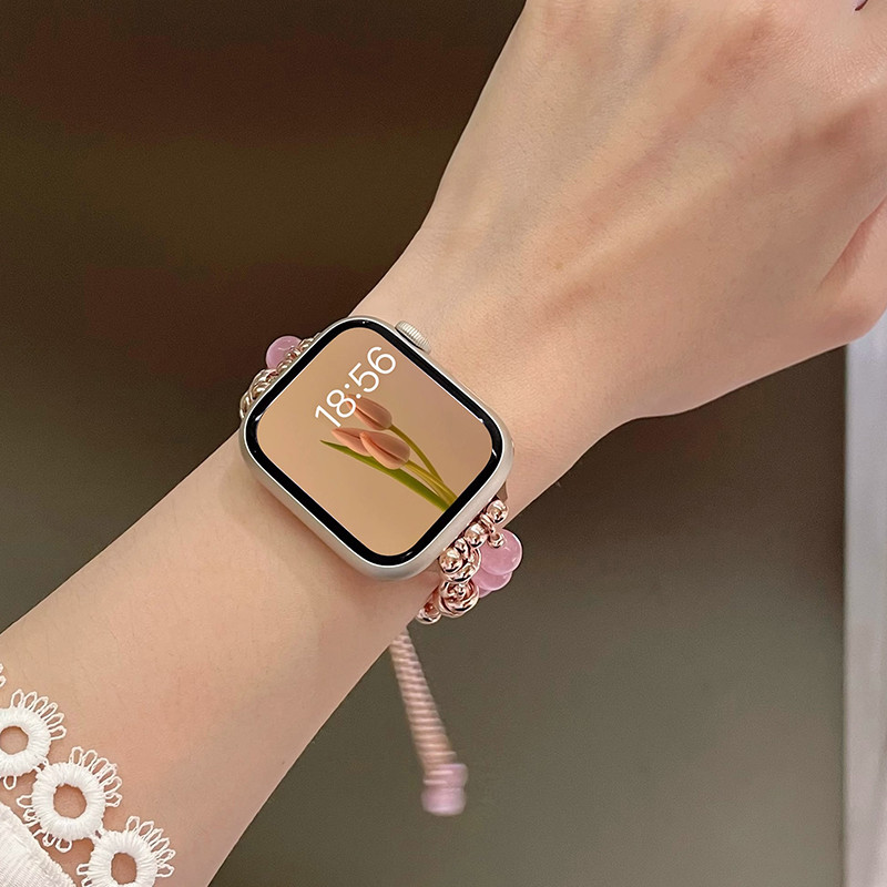 สายโลหะสําหรับ Xiaomi Redmi Watch 5 Active Luxury คริสตัลสร้อยข้อมือมุกนาฬิกา Redmi 5 Lite สมาร์ทนาฬิกาผู้หญิง - รูปที่ 2