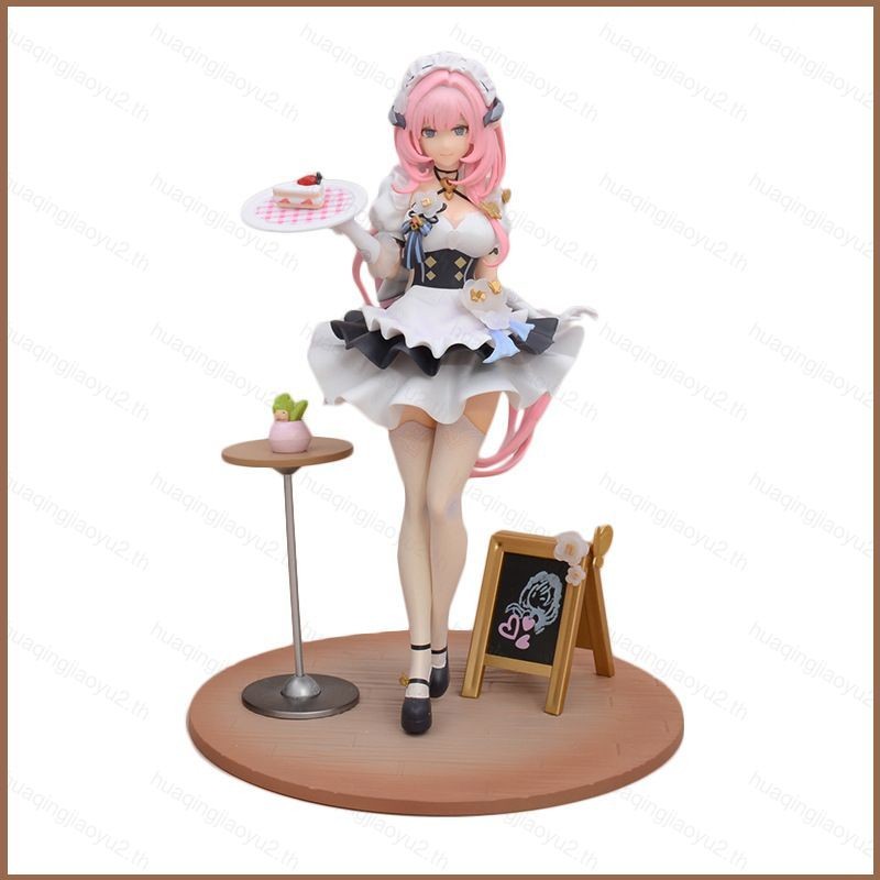 ผลกระทบ Honkai 3 Elysia Action Figure สีชมพูเค้กหวานแม่บ้านตุ๊กตาของเล่นสําหรับของขวัญเด็กคอลเลกชันเ