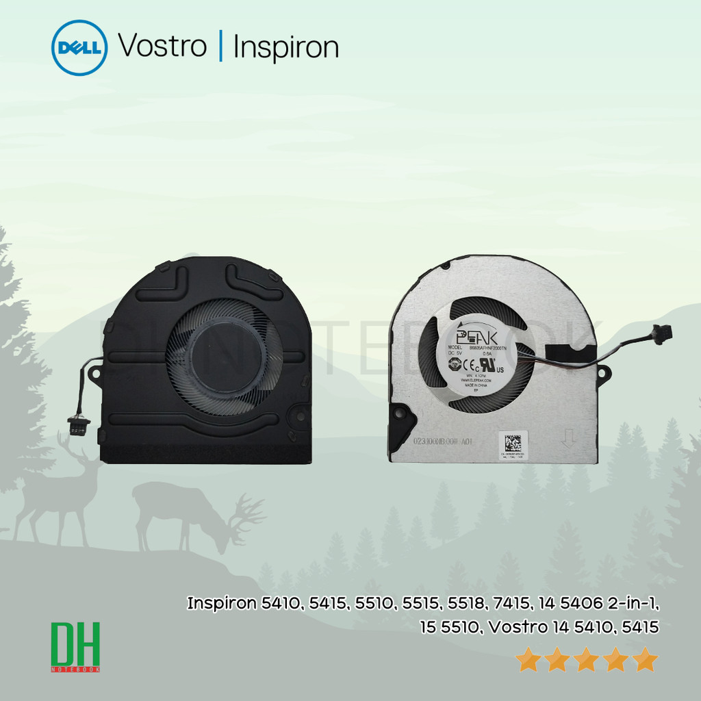 พัดลม แล็ปท็อป Dell Inspiron 5410, 5415, 5510, 5515, 5518, 7415, 14 5406 2-in-1, 15 5510, Vostro 14 