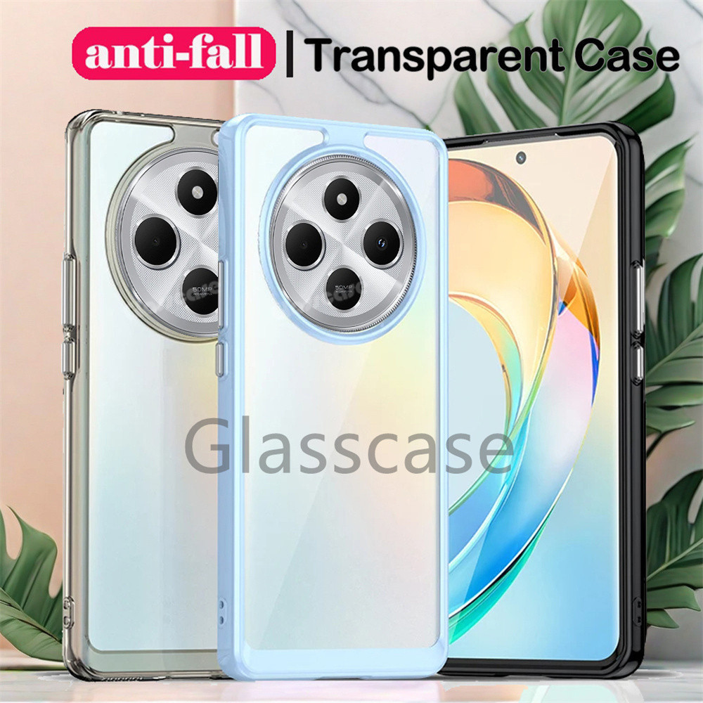 สําหรับ Xiaomi Poco C75 C65 C61 C 75 C 65 C 61 PocoC75 PocoC65 PocoC61 2024 Anti-Scratch โปร่งใสแฟชั่นอะคริลิคเคสโทรศัพท์กันกระแทกป้องกันปกหลัง