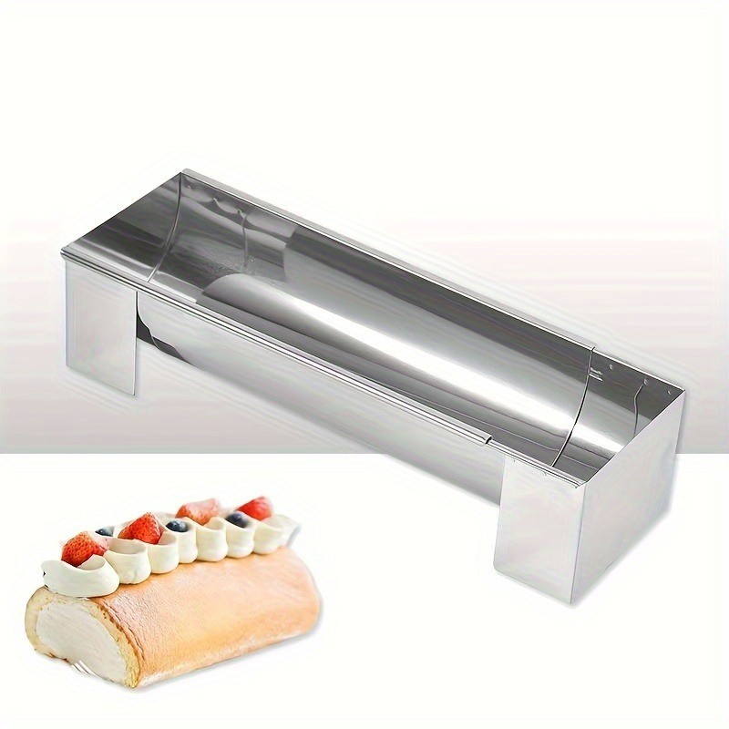 KALAIEN Stainless Steel U-Shaped Cake Mold for Long Loaf Breads, Sandwich Cakes, Tiramis Bakeware Biscuit Cake Bread Mold Model Mould for Baking
