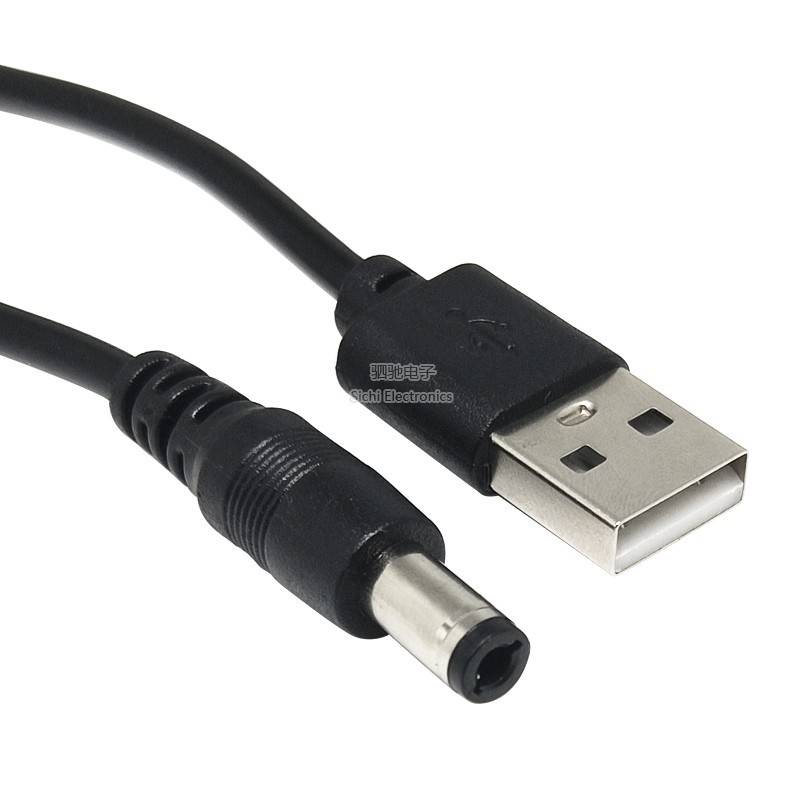 USB ไปยังสายชาร์จ DC 5.5 * 2.1 / 2.5 สายไฟทองแดงหลัก DC005 สายแปลง DC สายชาร์จ