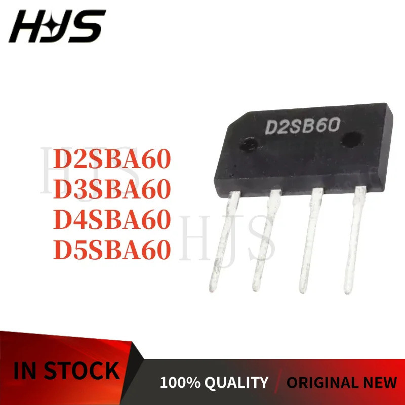 1-5PCS D2SBA60 D2SB60 D3SB60 D3SBA60 D4SB60 D5SB60 D4SBA60 D5SBA60 Rectifier bridge stack