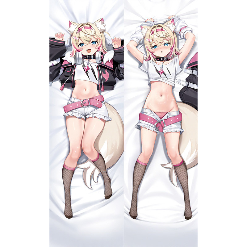อะนิเมะ Dakimakura Vtuber Fuwawa Abyssgard หมอนกอด DIY Custom เบาะตกแต่ง 50*150 ซม.