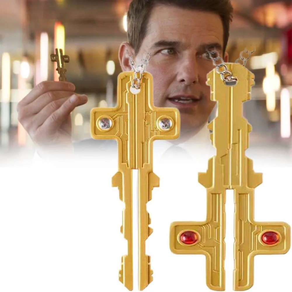 ภาพยนตร์ Mission Impossible 7 Tom Cruise คอสเพลย์ สร้อยคอ-unisex จี้ choker chain อุปกรณ์เสริมและของ