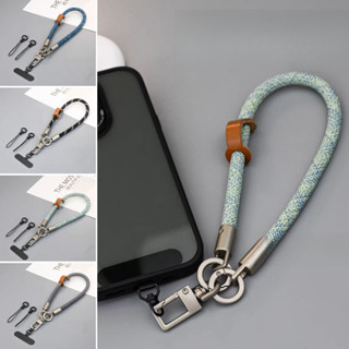 8มม สั้นกรณีโทรศัพท์เชือกแขวนโลหะหมุนคลิปกลางแจ้งป้องกันการส…