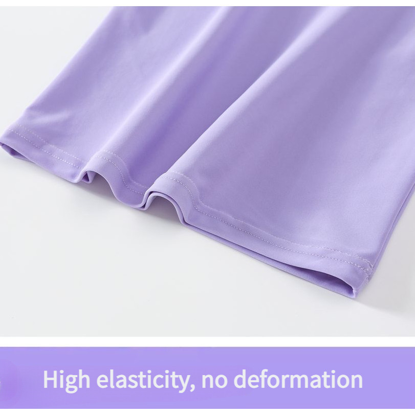 ชุดว่ายน้ำ Kuromi สำหรับเด็กหญิง แบบแขนยาวและขายาย พร้อมหมวกว่ายน้ำสีม่วง - รูปที่ 6