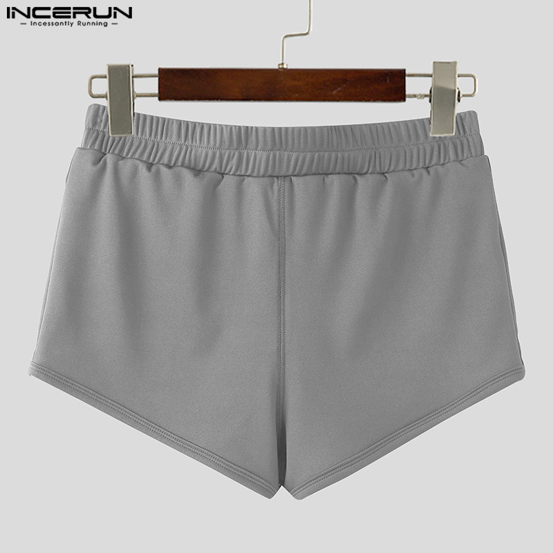 INCERUN กางเกงขาสั้นผู้ชาย Hollow out