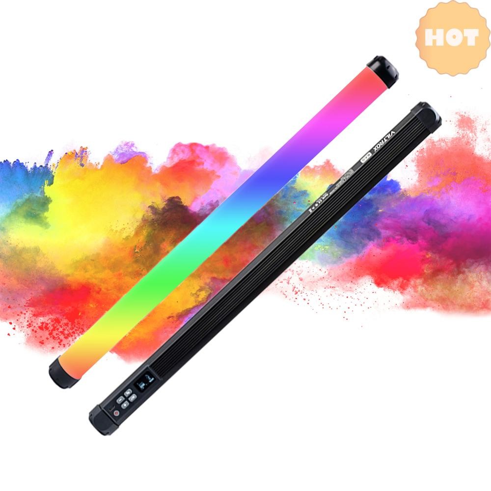 [2025 Super Sale]VILTROX K60 20W RGB LED Light หลอดไฟสองสีแบบพกพาเติมแสง Wand Stick 2500K-8500K หรี่