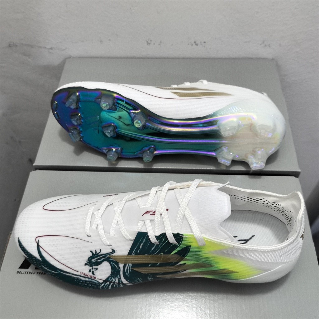 F50 Elite Messi FG Yamal รองเท้าฟุตบอลผู้ชายรองเท้าฟุตบอลกันลื่นและทนต่อการสึกหรอ