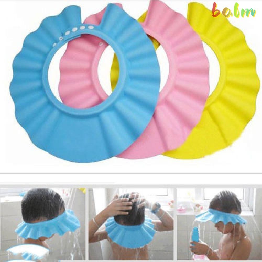 BALM Bath Cap Hat Adjustable Shower Shampoo Safe Wash