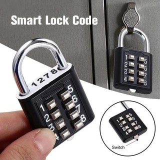 Password padlock, waterproof zinc alloy luggage, travel bag anti-theft, left click intelligent lock