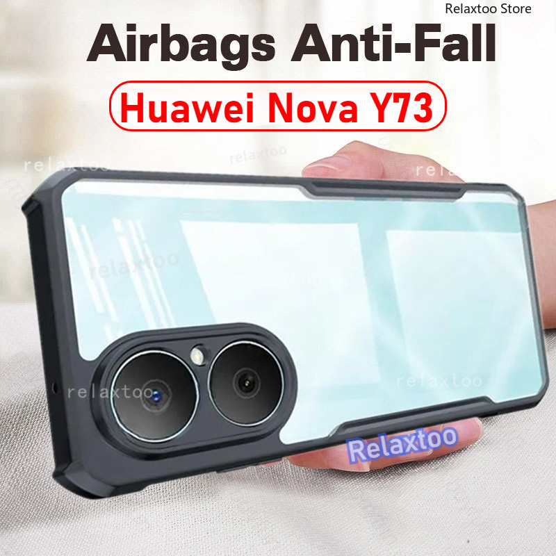Huawei NovaY73 2025 ปลอกใสสําหรับ Huawei Nova Y73 NovaY73 Y 73 HuaweiNovaY73 5G 4G อะคริลิคโปร่งใสกั