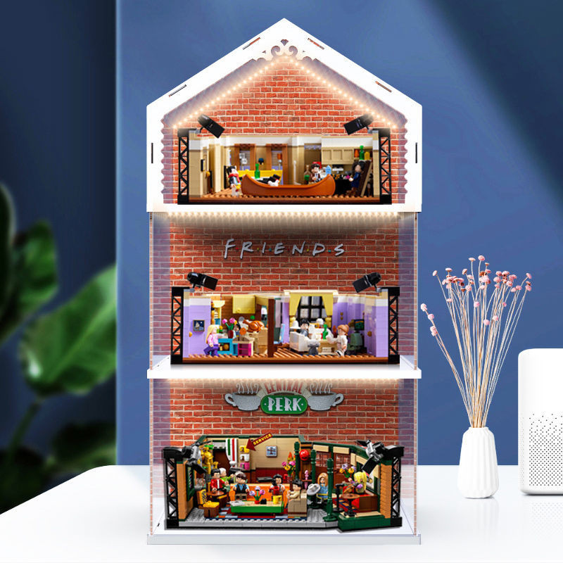 กล่องแสดง เหมาะสําหรับเพื่อนเก่า 10292 Monicas Apartment 2319 Cafe กล่องกันฝุ่นอะคริลิค