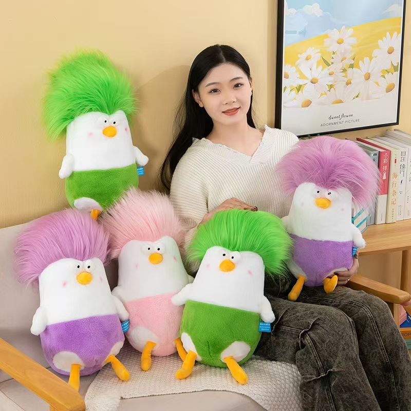 ตลกการ์ตูนไก่ของเล่นตุ๊กตาแอฟริกาหัว น่ารัก สัตว์หมอนตกแต่งบ้านตุ๊กตาตุ๊กตาของขวัญวันเกิด