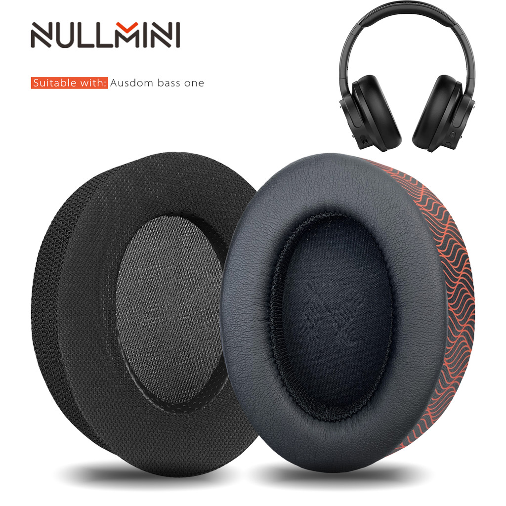 Nullmini เจลทําความเย็นแผ่นรองหูฟังสําหรับ Ausdom Bass One หูฟังเปลี่ยนเบาะแขน Earmuffs แถบคาดศีรษะ