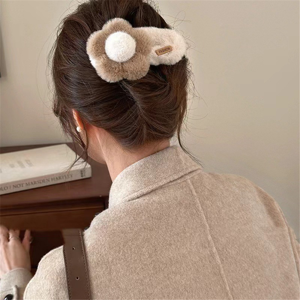 กิ๊บติดผมดอกไม้น่ารักสำหรับผู้หญิง แบบตุ๊กตา sweetness ที่ด้านหลังศีรษะ ขนาดใหญ่ - รูปที่ 7