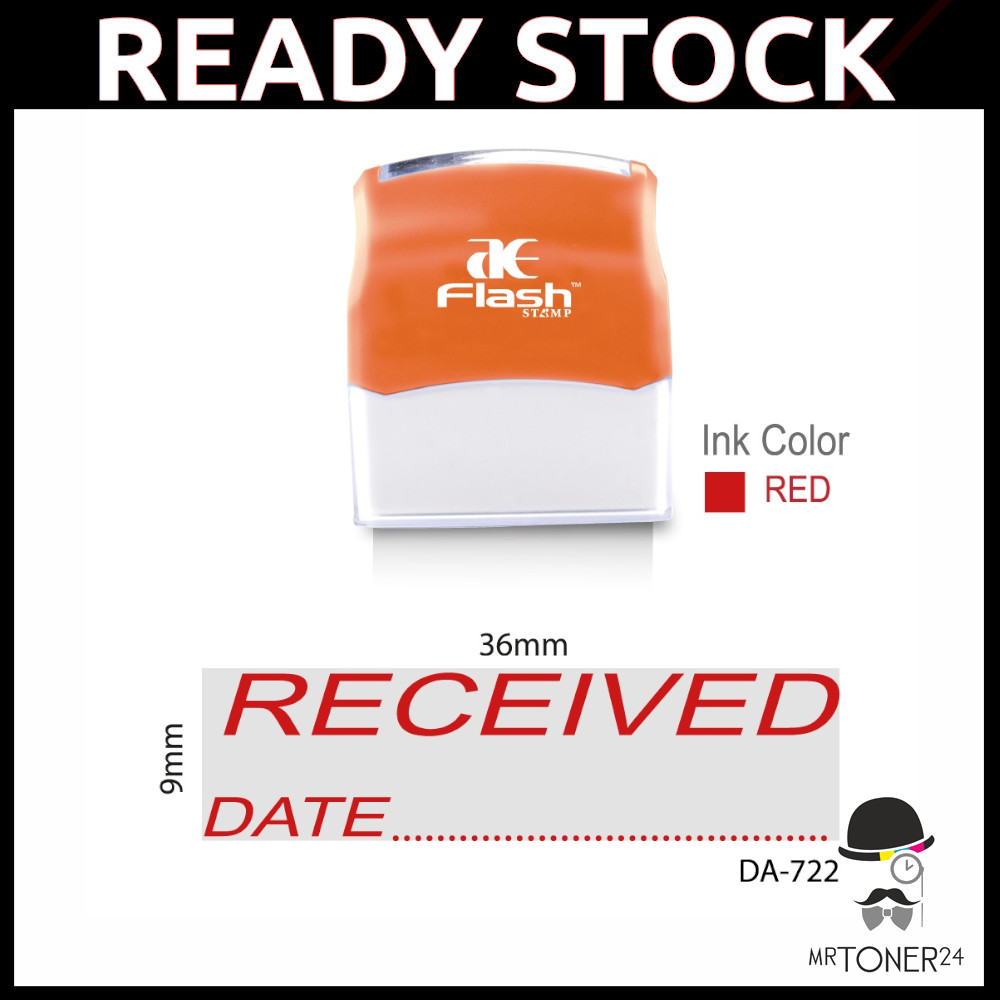(RECEIVED with DATE) AE Made Stamp / Made Chop / Stamp DA-722 DA722 DA722 Make