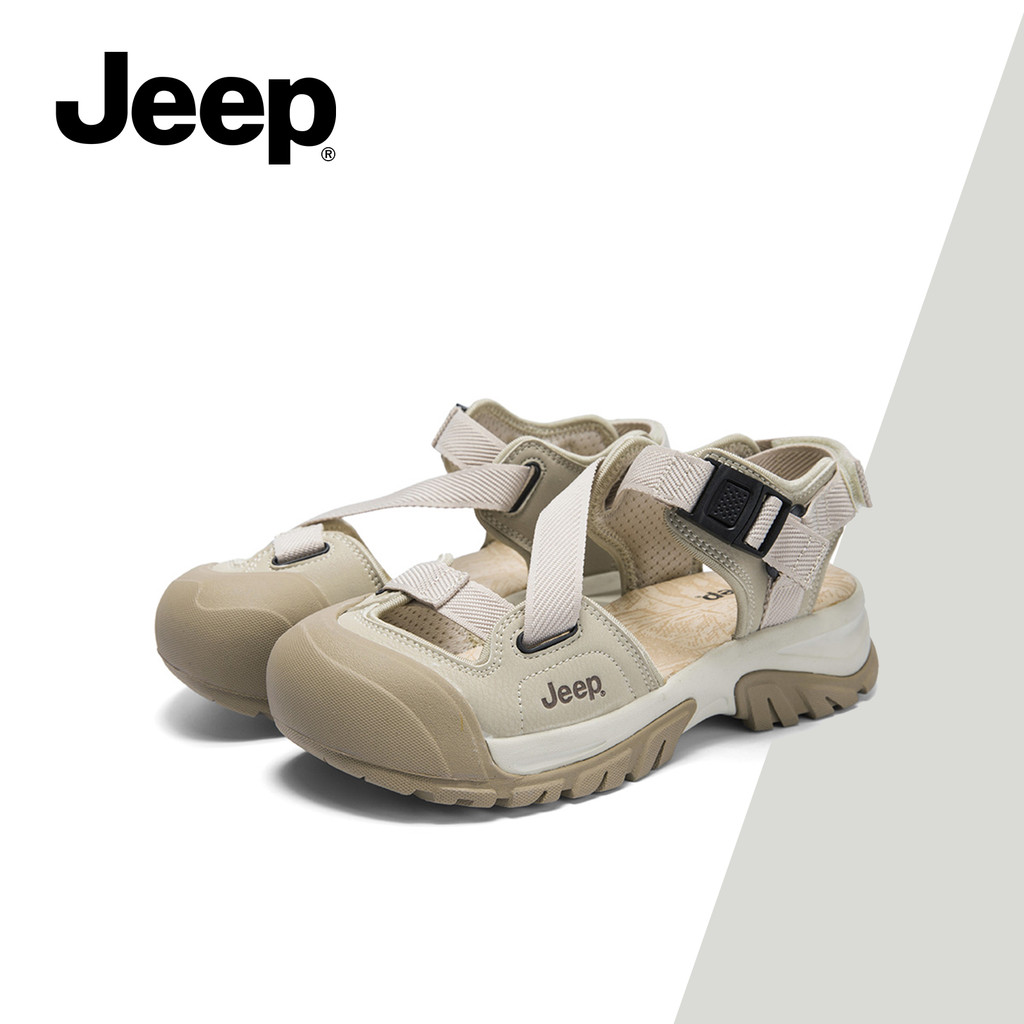 รองเท้าแตะผู้หญิง JEEP ปิดนิ้วเท้า ดีไซน์ใหม่ล่าสุด ใส่สบายทุกโอกาส สไตล์สปอร์ต พื้นหนา กันลื่น เหมาะสําหรับหน้าร้อน