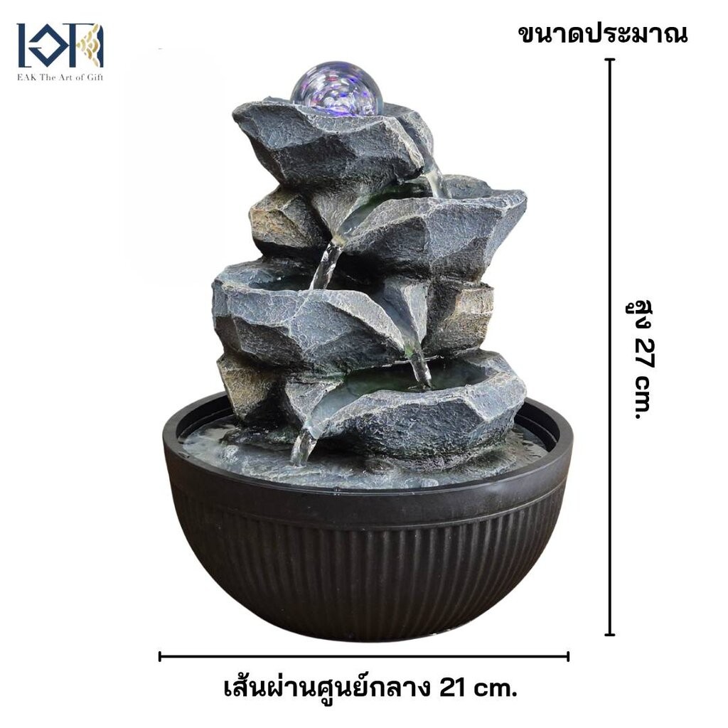 น้ำพุตั้งโต๊ะ น้ำตกจำลอง รหัสสินค้า7233190L อ่างน้ำพุแต่งบ้านเสริมฮวงจุ้ย แต่งโต๊ะทำงานเรียกทรัพย์ รูปที่ 8