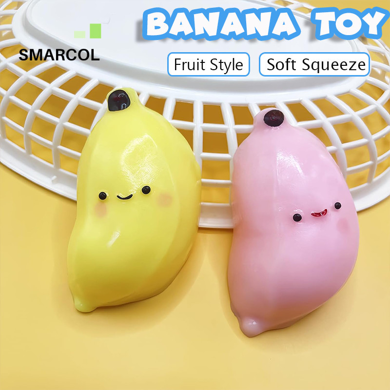 Taba Squishy ชุดกล้วยไขมัน Squishy Fidget ของเล่นจําลองอาหาร Squishy ของเล่นจําลองกล้วย Pinch Squish