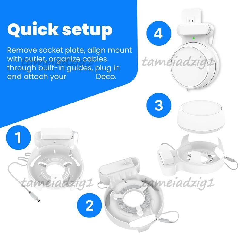 เราเตอร์ติดผนังสําหรับ-Link Deco BE23/BE25/BE3600/BE5000 Wifi 7 Wall Mount Home WiFi System - รูปที่ 7