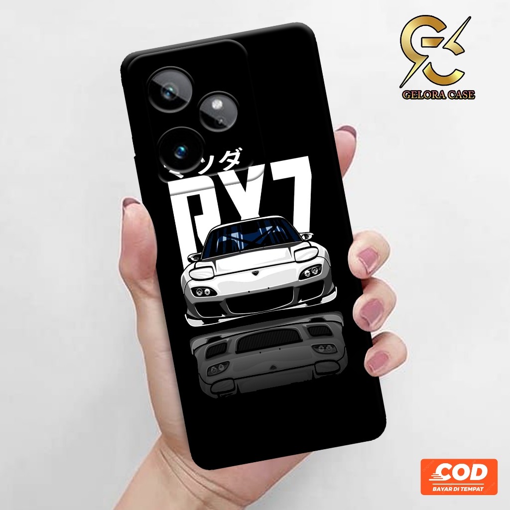 HP REALME GT 7 5G SoftCase - Geloracase - REALME GT 7 5G Casing- Fashion Car Case - เคสมือถือ - REAL