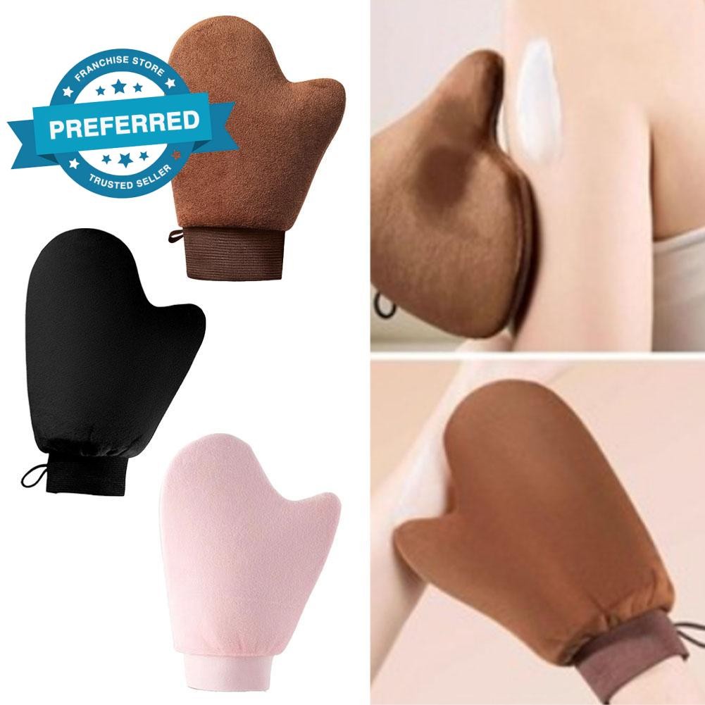 Self Tanning Glove Reusable Body Face Self-tanning Applicator โลชั่นสองด้าน L9e9
