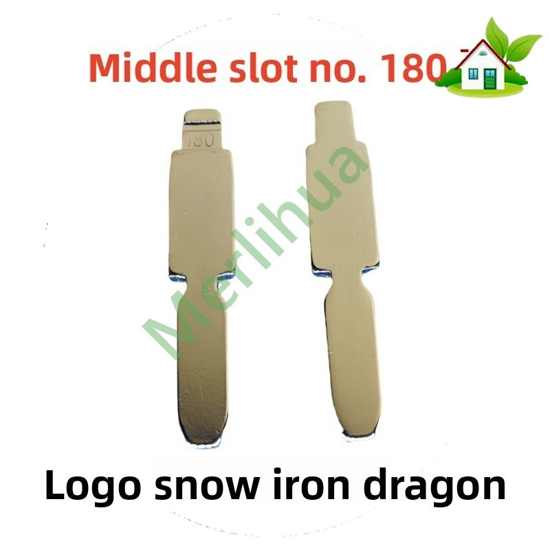 Mid-slot 180# Key Blank สําหรับ Peugeot 406/307 & Citron C4 กุญแจพับ