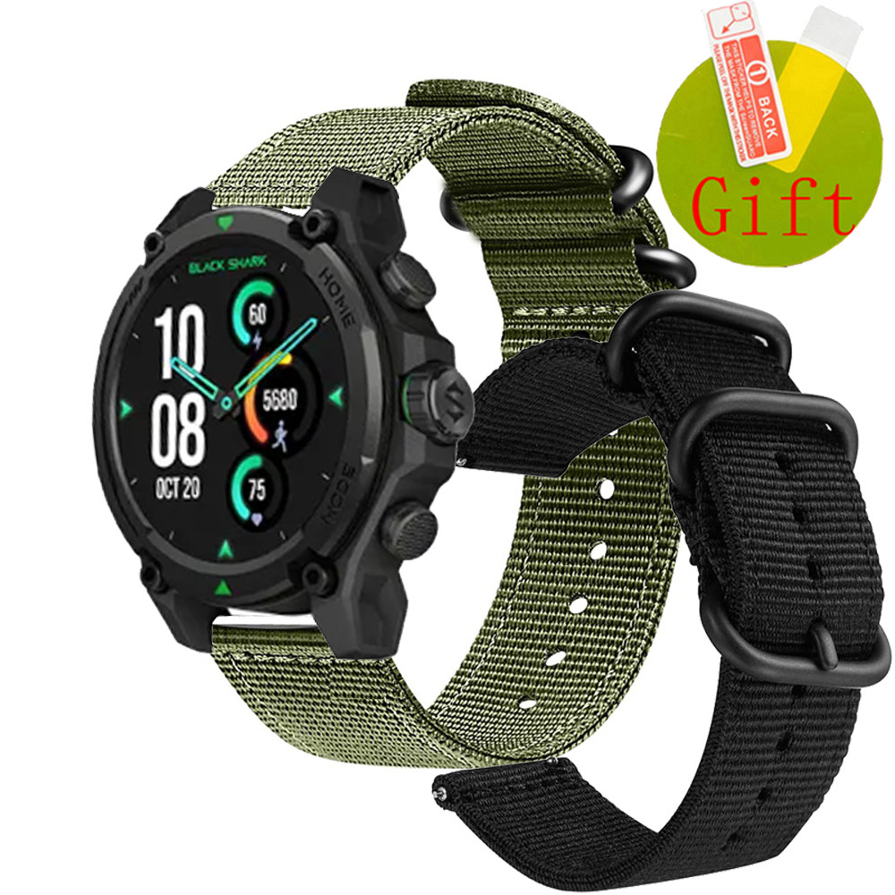 ฟิล์ม สาย Black Shark GS3 Sport ยรัดกีฬาสายรัดไนลอนสายรัดข้อมือสําหรับ Black Shark S1 Classic Pro สม